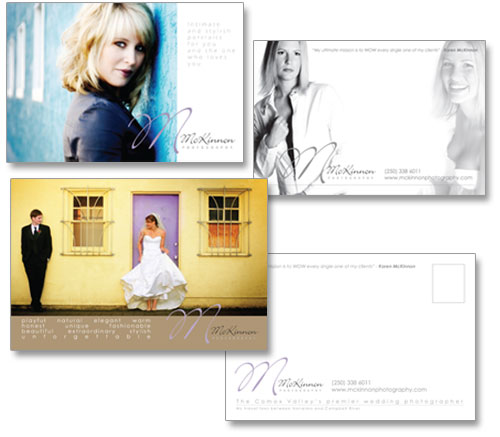 McKinnon Photography postcard designs