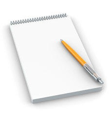 Note pad image